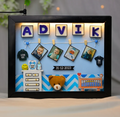 Personalized 3D LED Baby Birth Announcement Shadow Box Frame